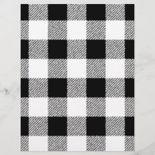 Gingham‑Karomuster in Schwarz und Weiß Flyer