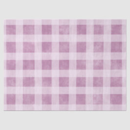 Gingham Karos Dusty Pink White Pattern Decoupage Seidenpapier