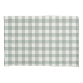 Gingham Karos kariertes, helles Grün Kissenbezug
