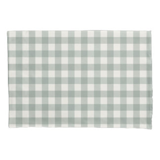 Gingham Karos kariertes, helles Grün Kissenbezug