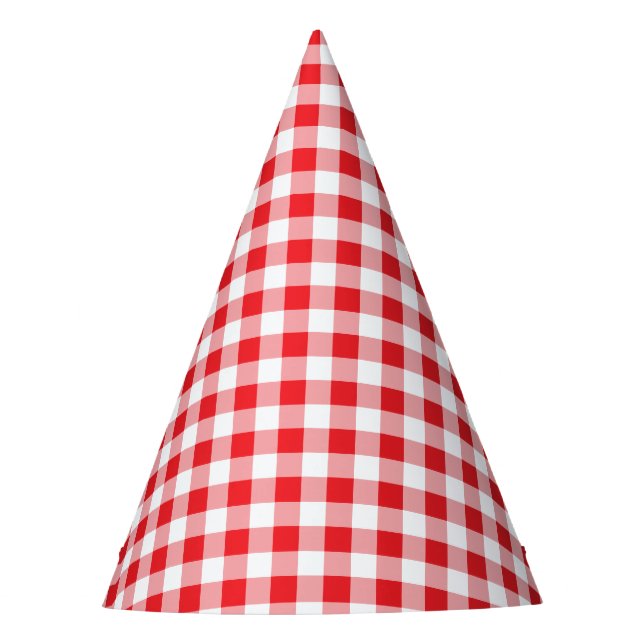 Gingham Kids Farm Partyhütchen (Vorderseite)