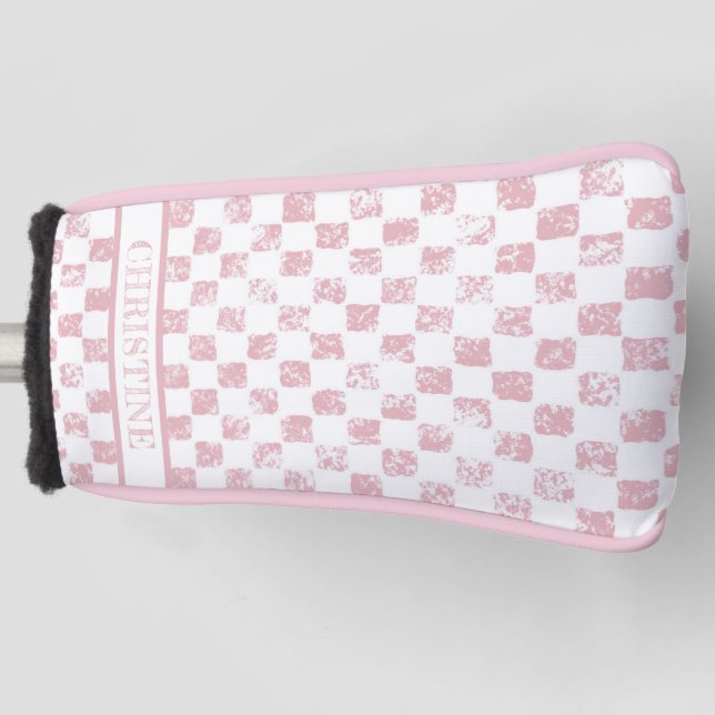 Gingham Ladys Golf Head Cover Headcover (Vorderseite)