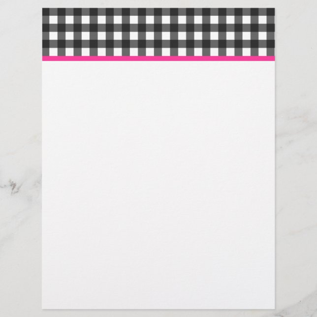 Gingham Letterhead (Vorderseite)