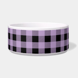 GIngham Lilac und Black Napf