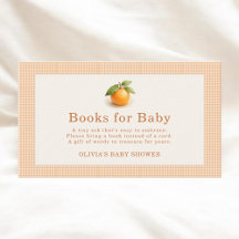 Gingham Little Cutie Orange Bücher für Baby