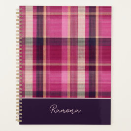 Gingham-Muster im Stil eines maßgeschneiderten Pla Planer