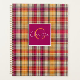 Gingham-Muster im Stil eines maßgeschneiderten Pla Planer