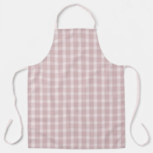 Gingham-Muster in Ballerina-Preppy-Rosa-Tönen Schürze
