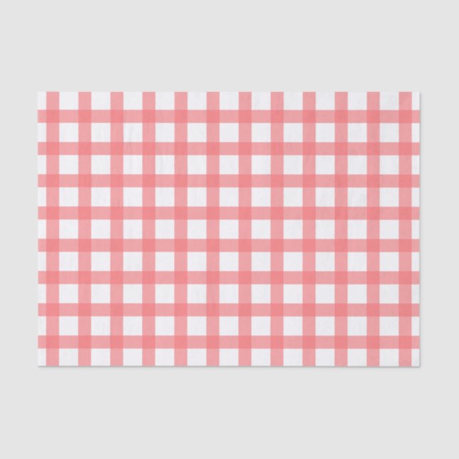 Gingham-Muster Seidenpapier (Vorderseite)