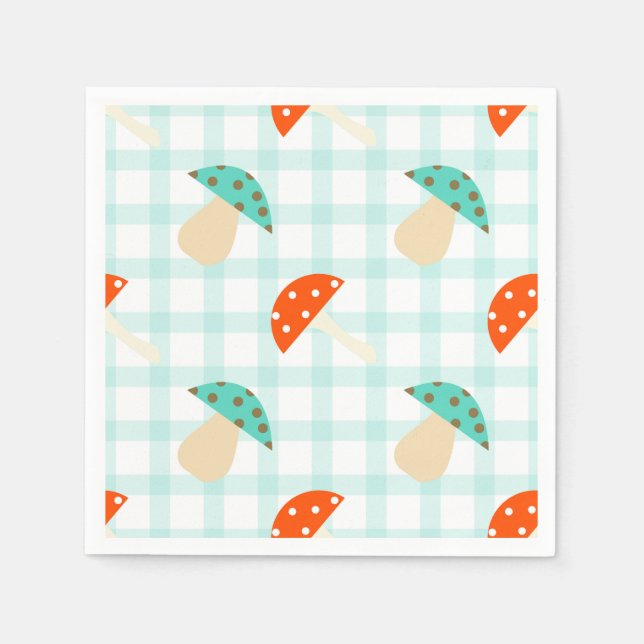 Gingham-Muster Serviette (Vorderseite)