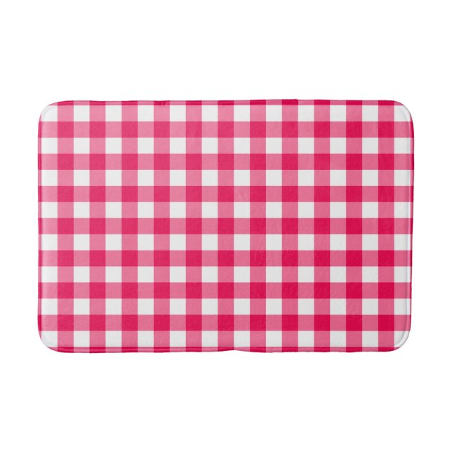Gingham Pattern Badematte (Vorderseite)