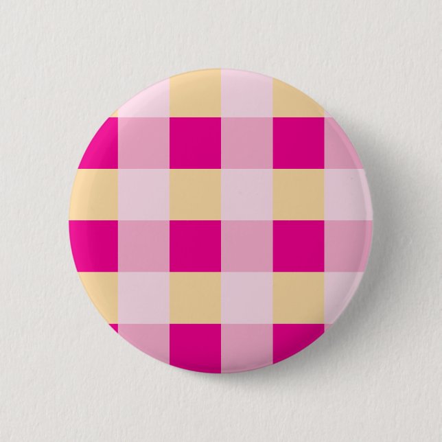 Gingham Pattern Button (Vorderseite)