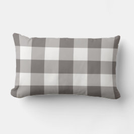 Gingham Pattern Checkered Kissen Für Draußen