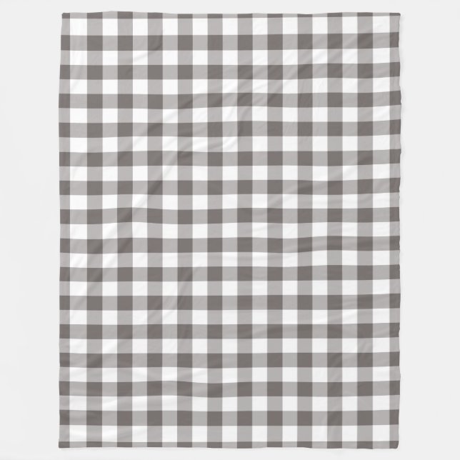 Gingham Pattern Fleecedecke (Vorderseite)