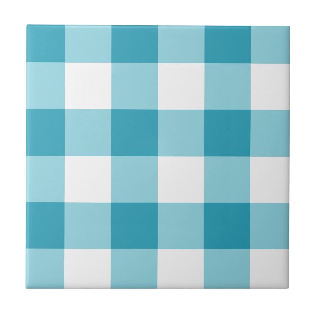 Gingham Pattern Fliese (Vorderseite)