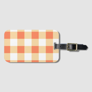 Gingham Pattern Gepäckanhänger