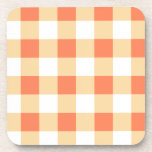 Gingham Pattern Getränkeuntersetzer<br><div class="desc">Cooles Gingham- oder Checkerboard-Muster.</div>