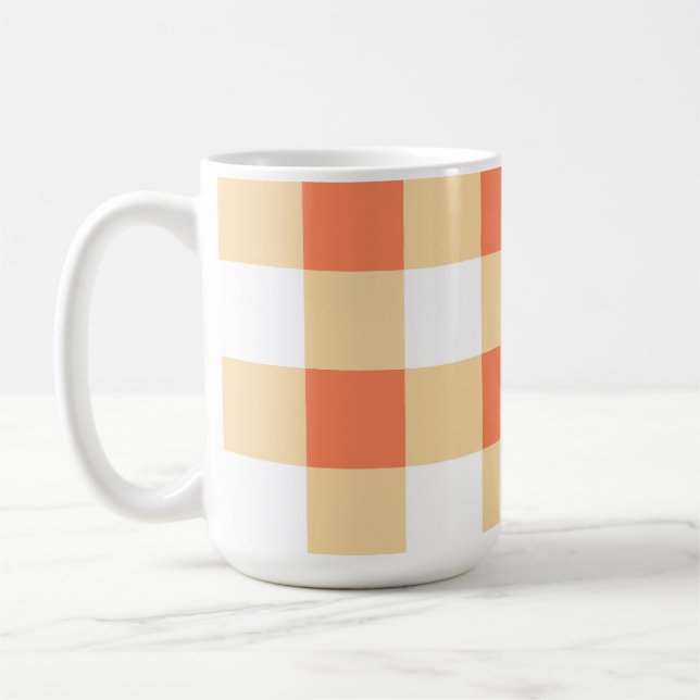 Gingham Pattern Kaffeetasse (Links)