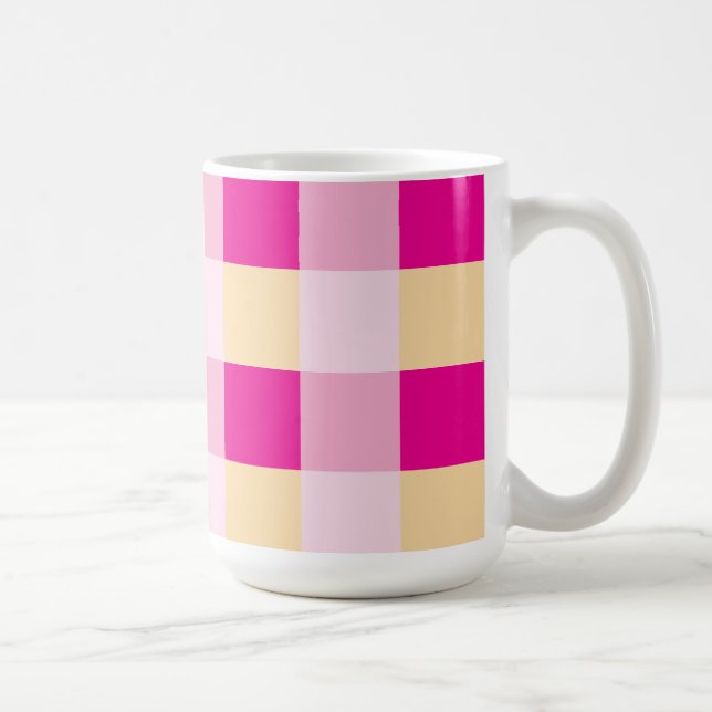 Gingham Pattern Kaffeetasse (Rechts)
