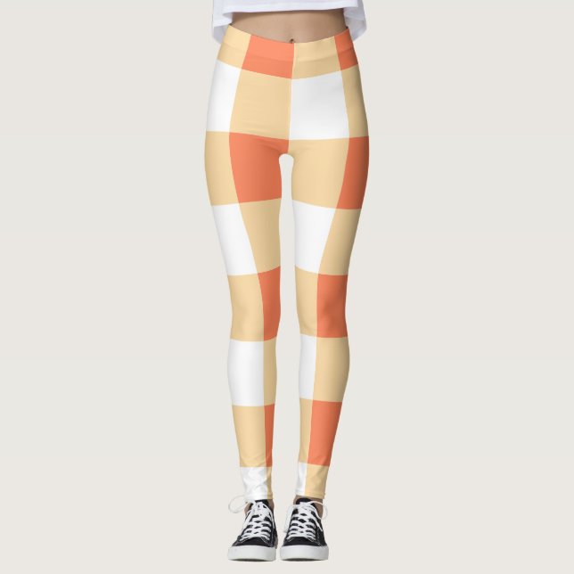 Gingham Pattern Leggings (Vorderseite)