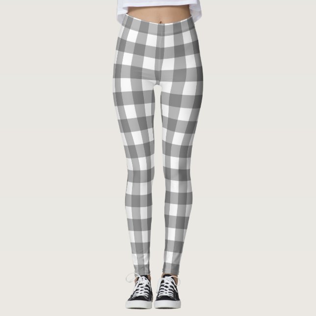 Gingham Pattern Leggings (Vorderseite)