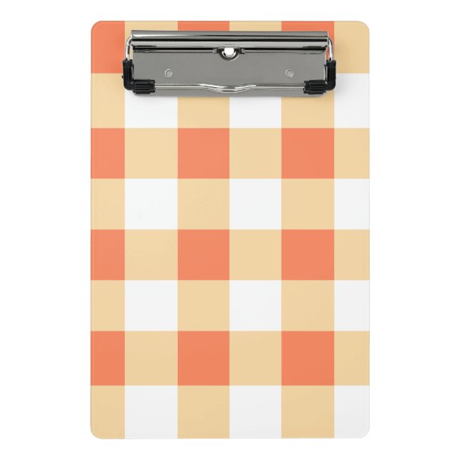 Gingham Pattern Mini Klemmbrett (Vorderseite)