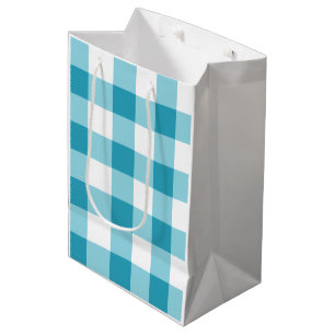 Gingham Pattern Mittlere Geschenktüte