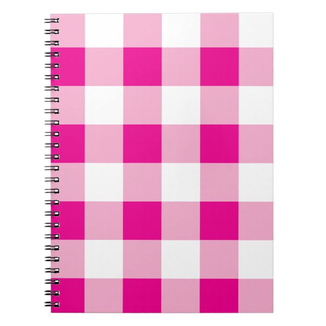 Gingham Pattern Notizblock (Vorderseite)