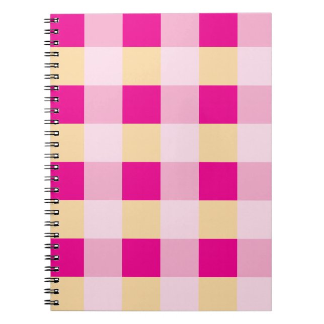 Gingham Pattern Notizblock (Vorderseite)