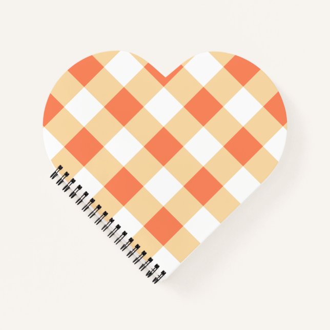 Gingham Pattern Notizbuch (Vorderseite)