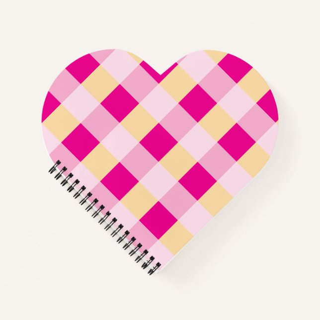 Gingham Pattern Notizbuch (Vorderseite)