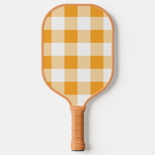 Gingham Pattern Pickleball Schläger (Vorderseite)