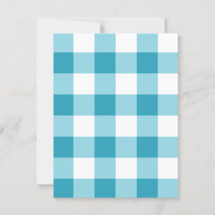 Gingham Pattern Postkarte