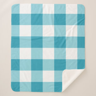 Gingham Pattern Sherpadecke