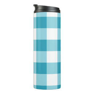 Gingham Pattern Thermosbecher