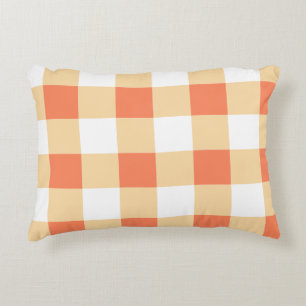 Gingham Pattern Throw Pillow Dekokissen