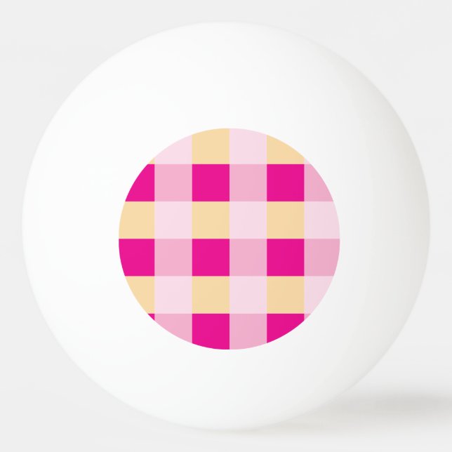 Gingham Pattern Tischtennisball (Vorderseite)