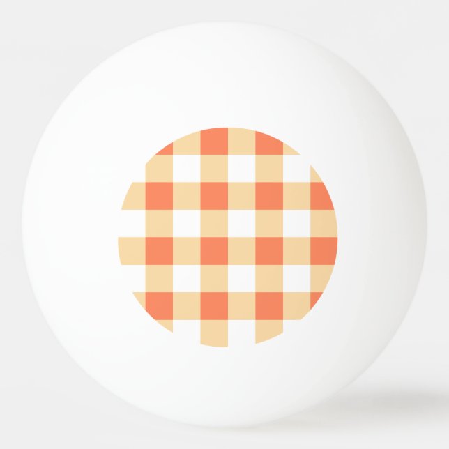 Gingham Pattern Tischtennisball (Vorderseite)
