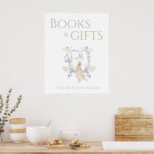 Gingham Peter der Rabbit Baby Books Geschenkzeiche Poster