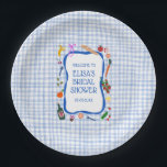 Gingham Picnic Modern Niedliches CUSTOM Brautparty Pappteller<br><div class="desc">Perfekt niedliche Teller für ein lustiges Party! Handgemachte Kunst für Sie! Ideal für einen sommerlichen Brunch oder Picknicktheater Brautparty, Junggeselinnen-Abschied, Verlobungsfeier oder Geburtstag. Vollständig anpassbar! Klicken Sie auf "Personalisieren" oben, um den Text zu bearbeiten. Klicken Sie auf "Bearbeiten mit dem Designwerkzeug", um die Schriftart, Farben und Einstellungen anzupassen. VIELEN DANK...</div>