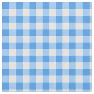 Gingham-Prüfmuster  blau und weiß Stoff