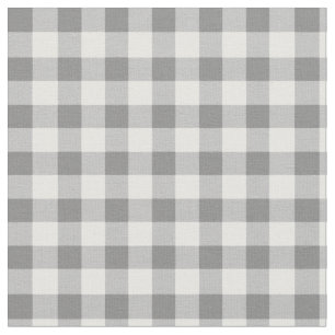 Gingham-Prüfmuster  grau und weiß Stoff
