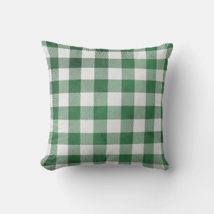 Gingham-Raster-Akzent Kissen
