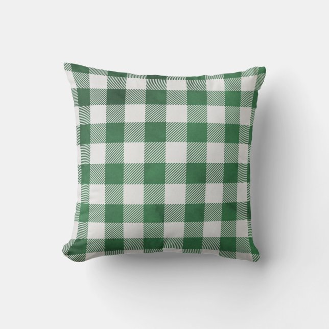 Gingham-Raster-Akzent Kissen (Vorderseite)