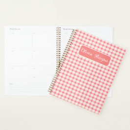 Gingham Rezepte Roségingham-Karo Niedlich Feminine Planer