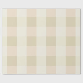 Gingham | Rosa & Creme Geschenkpapier