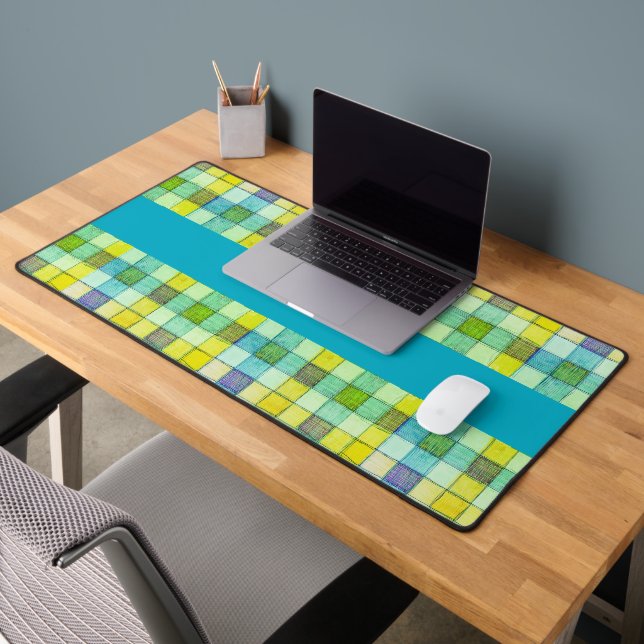 Gingham-Schreibtischmatte Schreibtischunterlage (Büro 2)