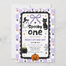 Gingham Spooky One Halloween Geburtstagsfeier