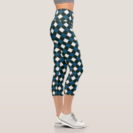 Gingham Summer Niedlich Capri Leggings