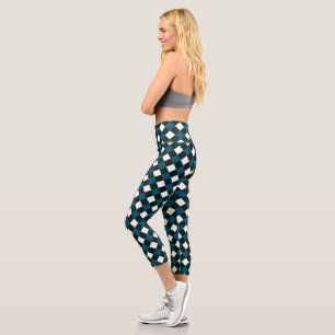 Gingham Summer Niedlich Capri Leggings